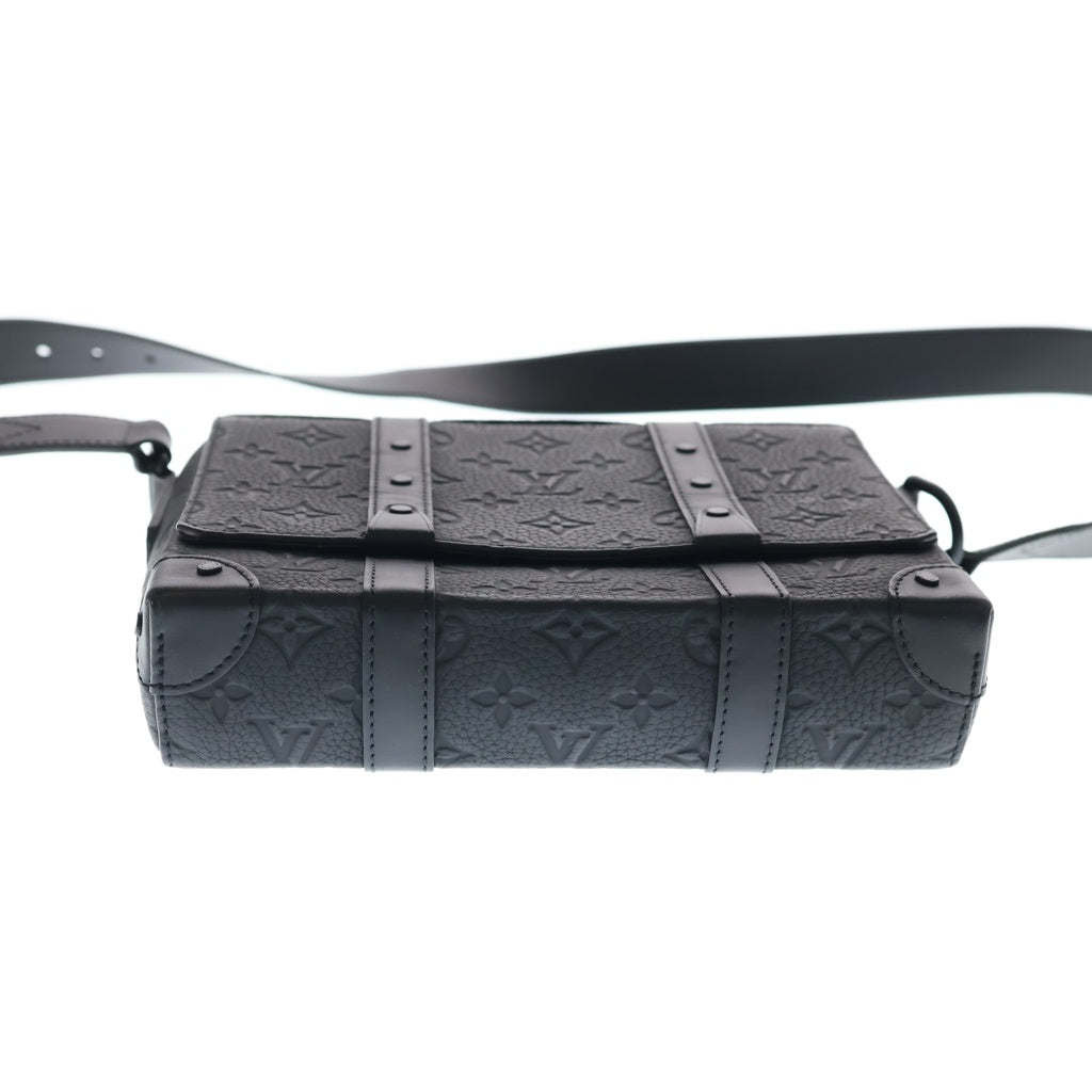 LOUIS VUITTON(ルイヴィトン) トリヨンモノグラム トランクメッセンジャーPM ショルダーバッグ ブラック レザー M57726 ブラック金具