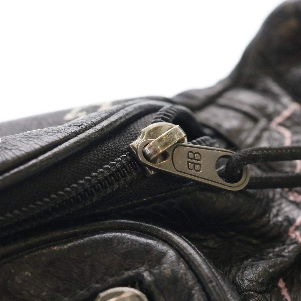 BALENCIAGA(バレンシアガ) ウエストバッグ ボディバッグ ショルダーバッグ ブラック レザー 529550