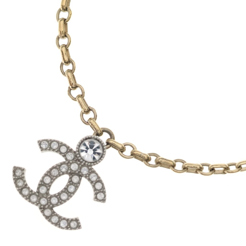 CHANEL(シャネル) ココマーク ラインストーンネックレス I25V レディース