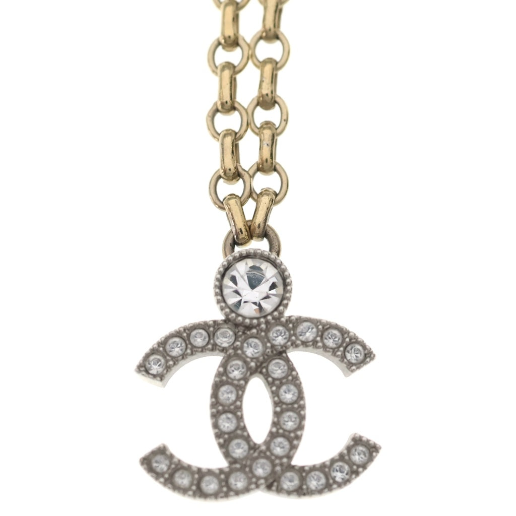 CHANEL(シャネル) ココマーク ラインストーンネックレス I25V レディース