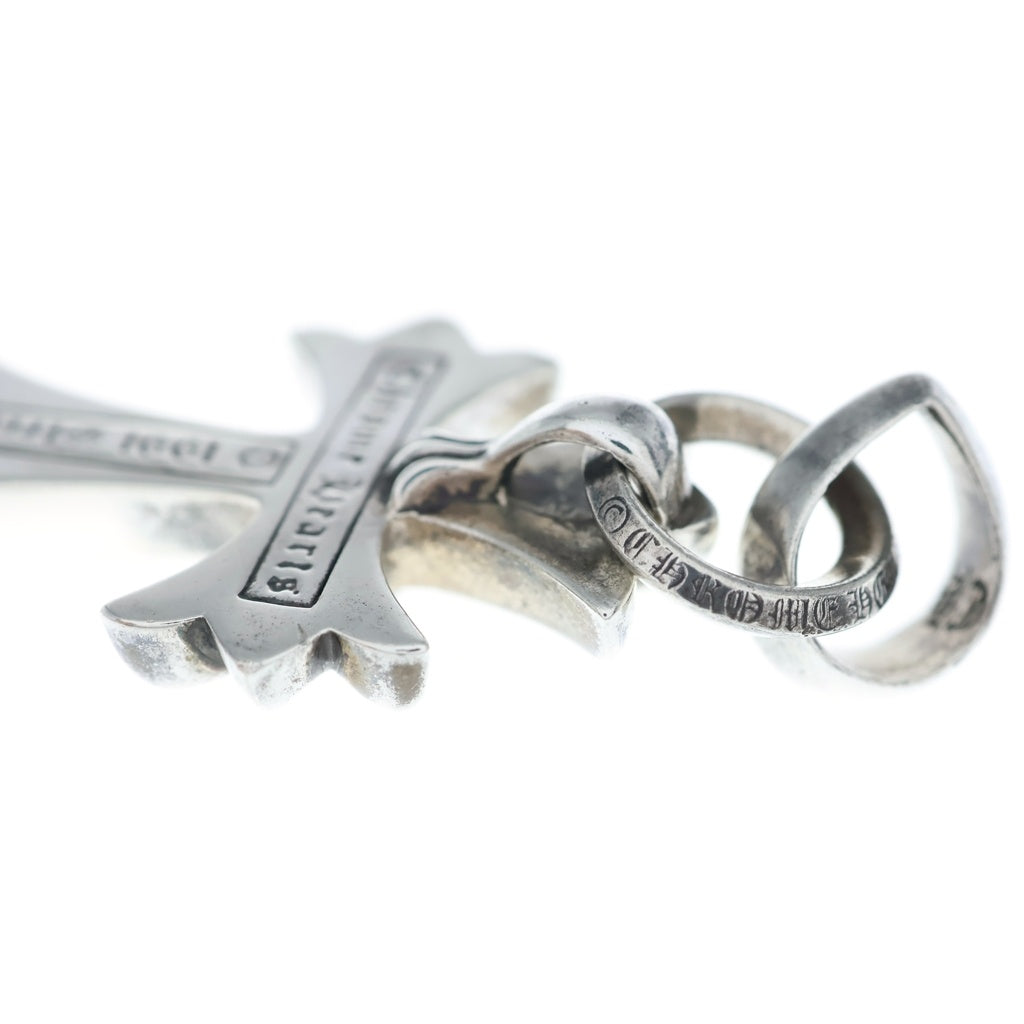 CHROME HEARTS(クロムハーツ) CH CRS SML W/BALE Wベイル スモールCHクロス ペンダントトップ シルバー BCA218