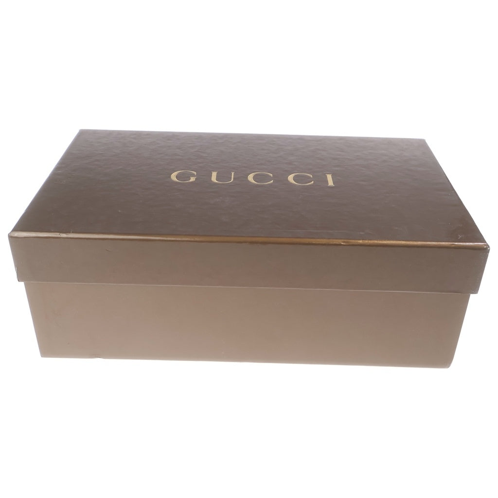 GUCCI(グッチ) インターロッキングG パテントレザー ウェッジソール ヒール パンプス シューズ ブラック レディース