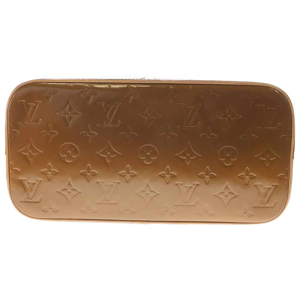 LOUIS VUITTON(ルイヴィトン) ヴェルニ ヒューストン トートバッグ ハンドバッグ メタリックブラウン レザー×パテント M91122 ゴールド金具 レディース