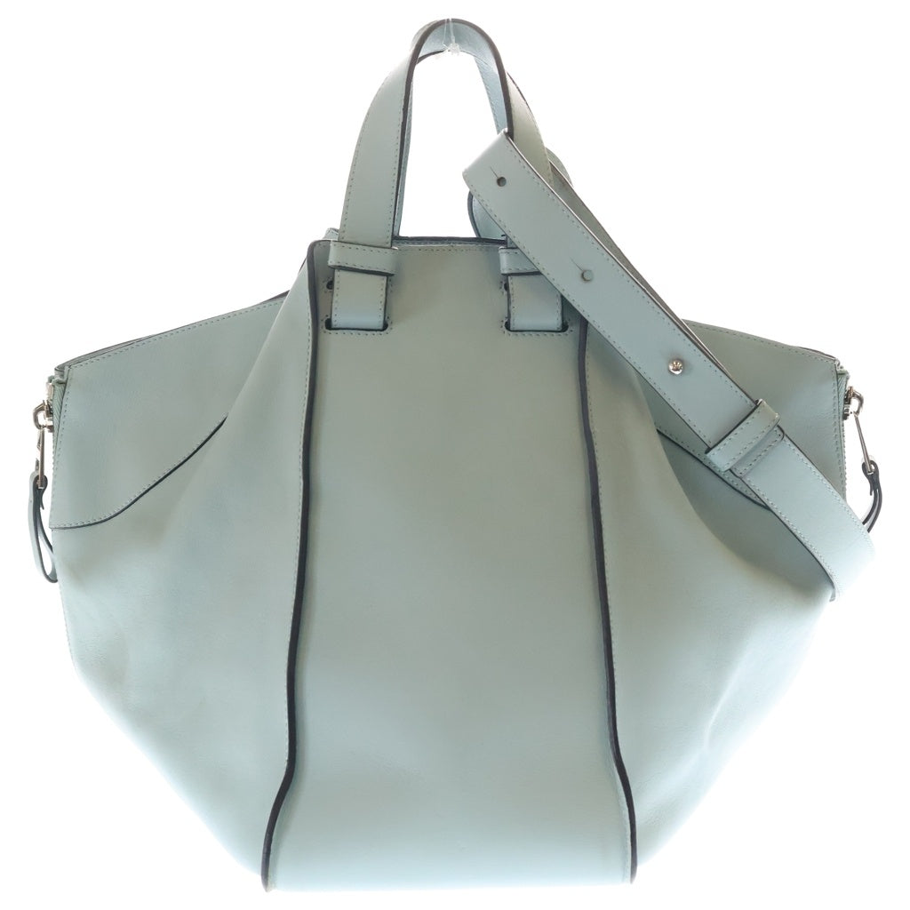 LOEWE(ロエベ) ハンモック ミディアム 2WAYバッグ ハンドバッグ ショルダーバッグ ライトブルー レザー シルバー金具 レディース