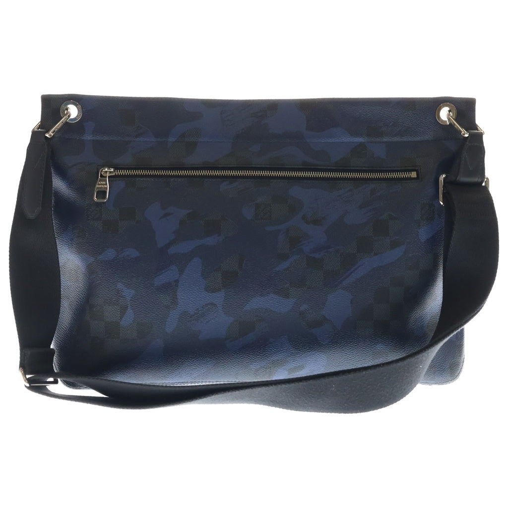 LOUIS VUITTON(ルイヴィトン) ダミエ・コバルト カモフラージュ ハンター ショルダーバッグ サコッシュバッグ ブルー レザー N41653 シルバー金具