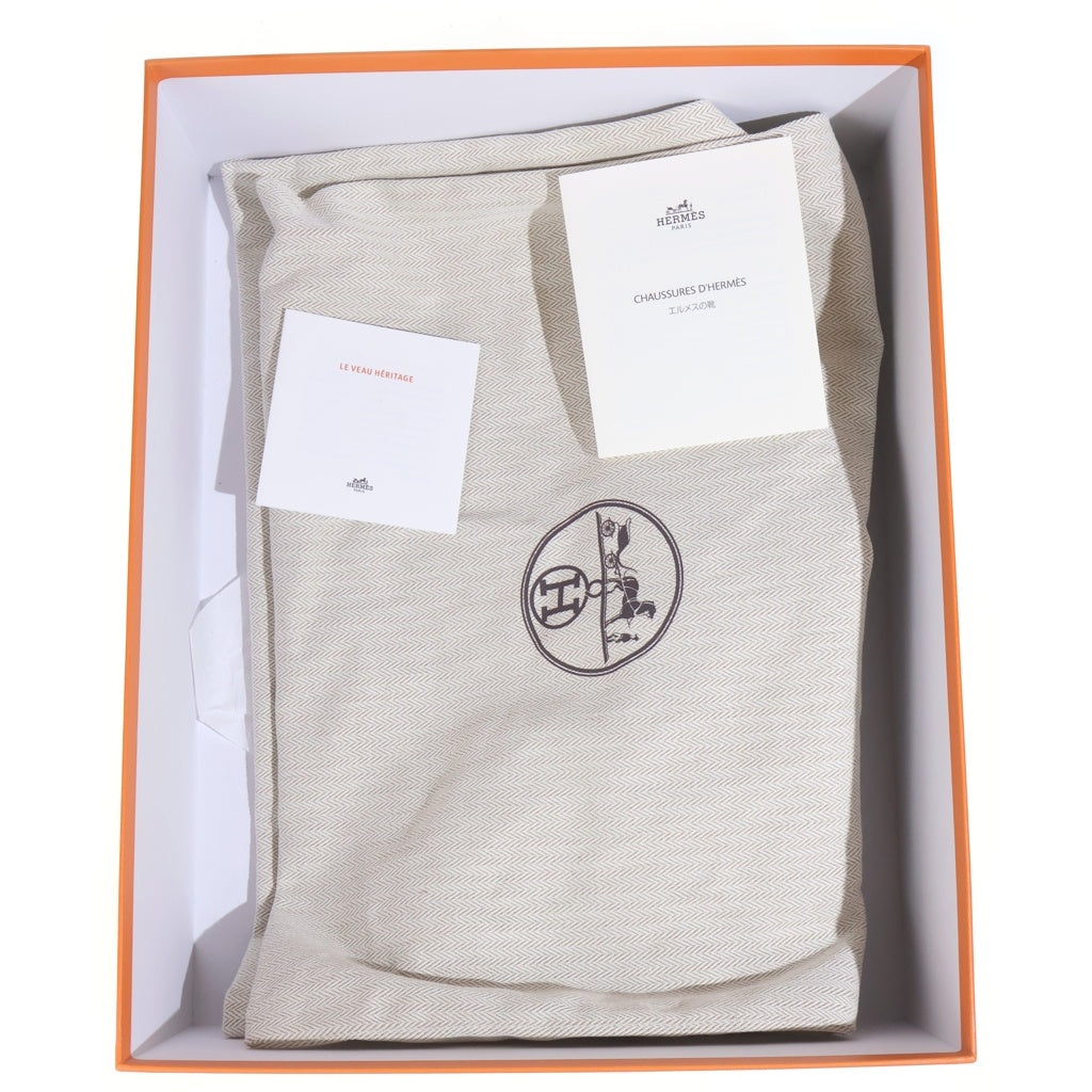 HERMES(エルメス) ケリー ネオ レザー ショートブーツ シューズ シルバー金具 ブラウン レディース