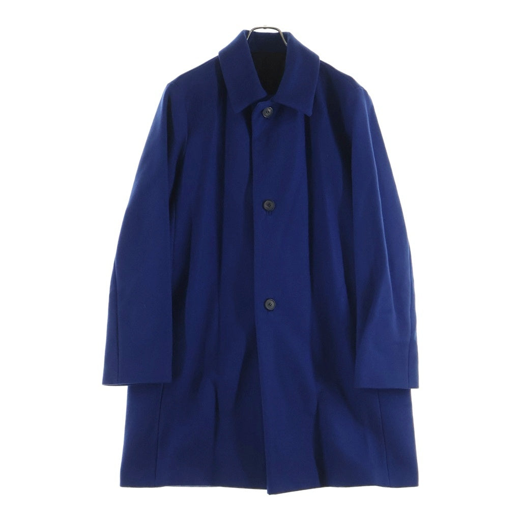 RAF SIMONS(ラフシモンズ) カシミヤ混 ウール ステンカラー ロングコート ブルー RS 6136