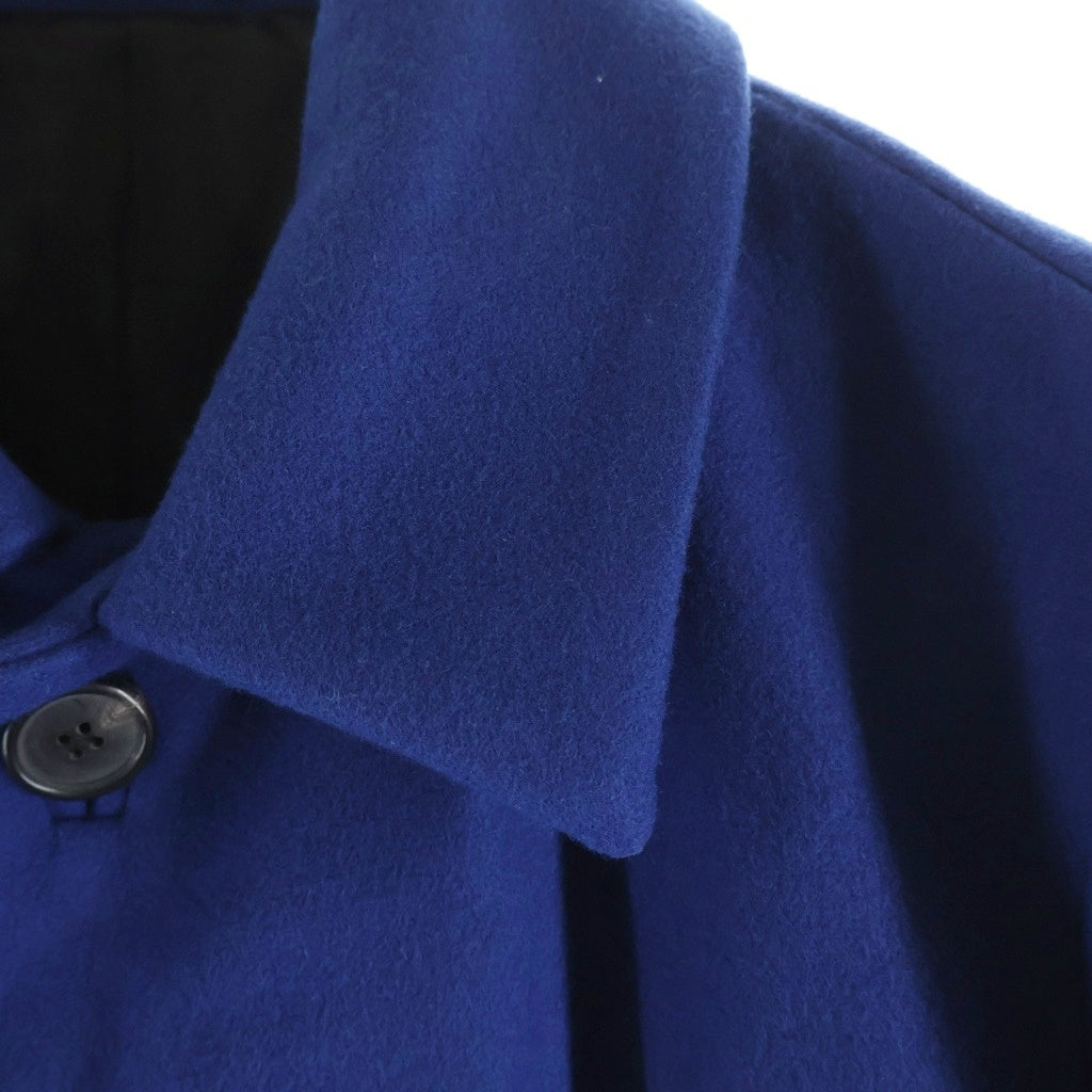 RAF SIMONS(ラフシモンズ) カシミヤ混 ウール ステンカラー ロングコート ブルー RS 6136