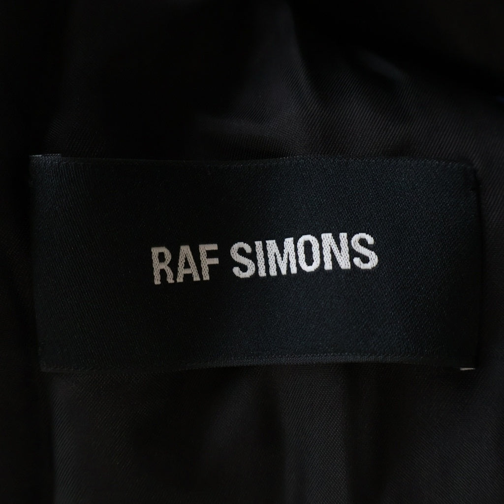RAF SIMONS(ラフシモンズ) カシミヤ混 ウール ステンカラー ロングコート ブルー RS 6136
