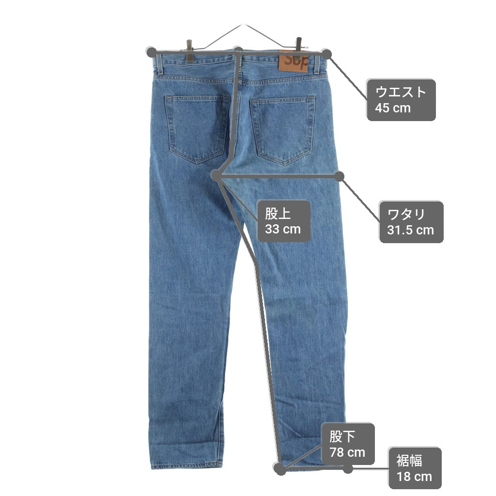 SUPREME(シュプリーム) Stone Washed Slim Jean ストーン ウォッシュド スリム デニム パンツ ジーンズ インディゴ