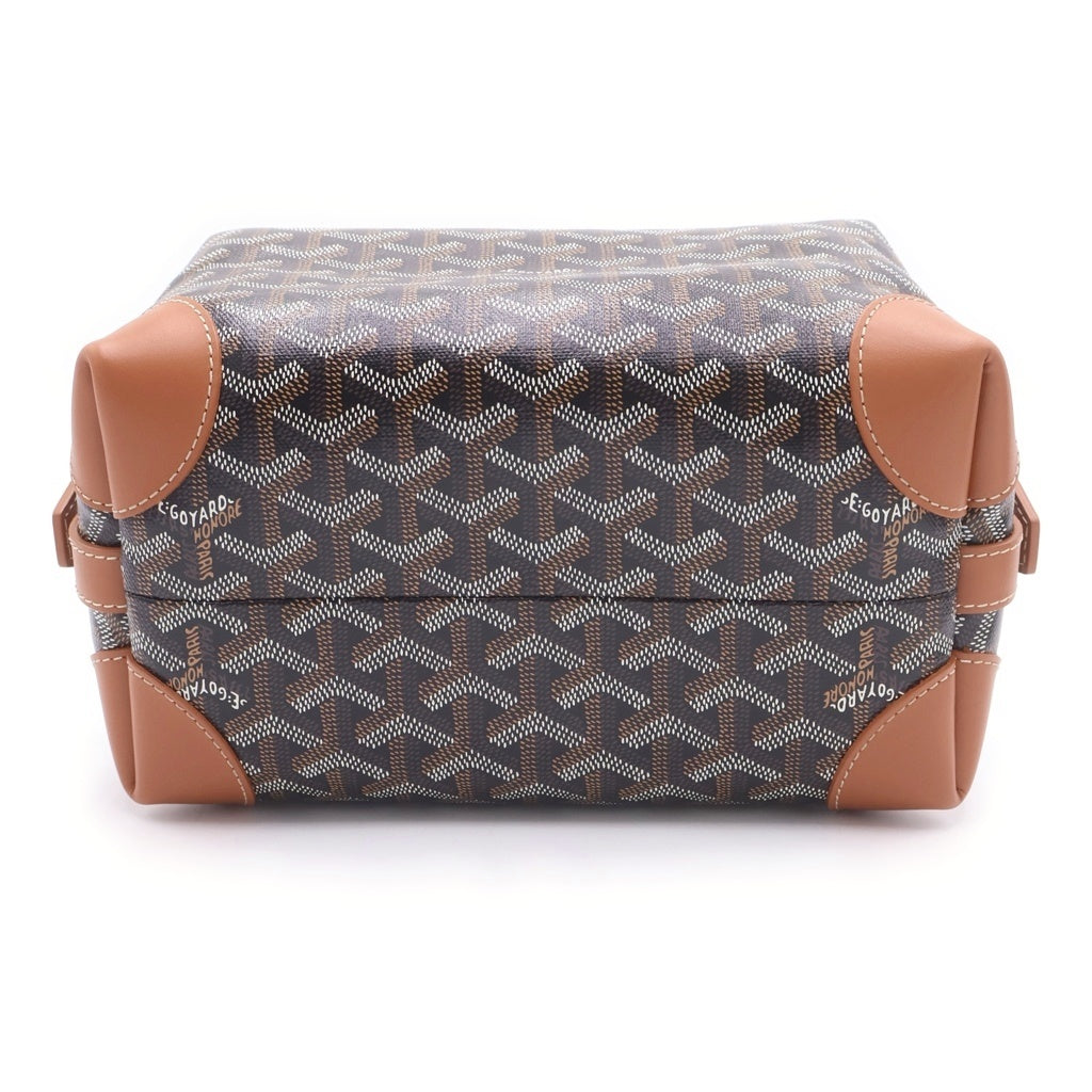 GOYARD(ゴヤール) ボウリング25 トイレタリーバッグ PVC レザー セカンドバッグ クラッチバッグ ポーチ BOWLIN025TY01CL03P ブラック レディース
