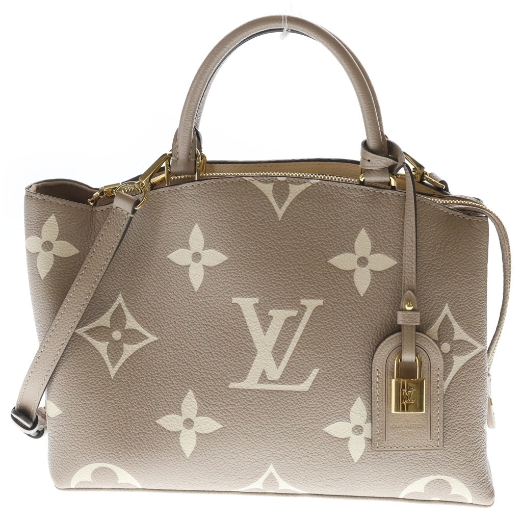 LOUIS VUITTON(ルイヴィトン) プティ パレPM モノグラム アンプラント トゥルトレールクレーム レザー 2WAY ハンド ショルダーバッグ ベージュ M58914 レディース