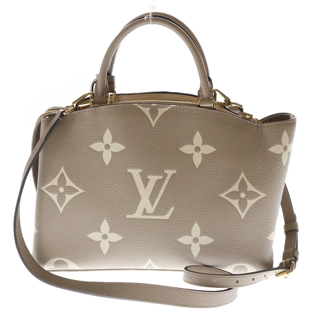 LOUIS VUITTON(ルイヴィトン) プティ パレPM モノグラム アンプラント トゥルトレールクレーム レザー 2WAY ハンド ショルダーバッグ ベージュ M58914 レディース
