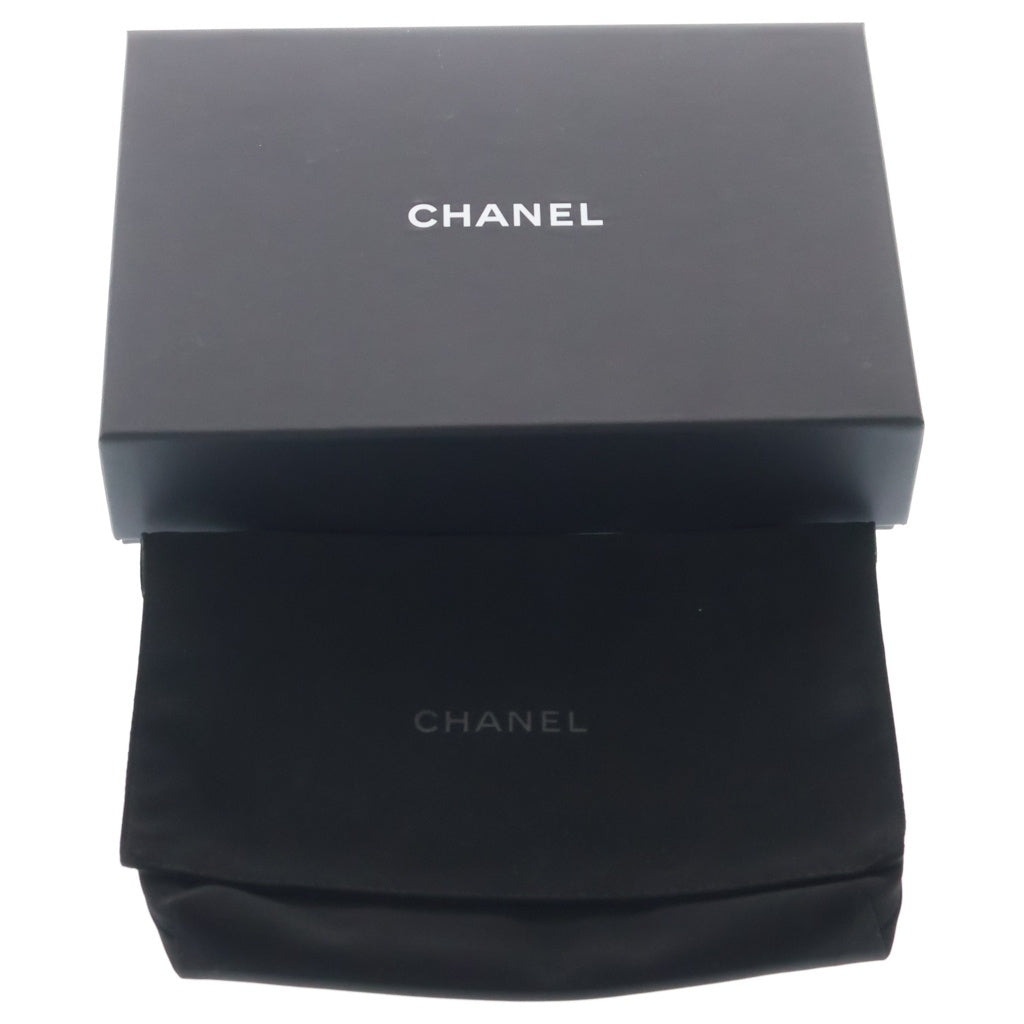 CHANEL(シャネル) マトラッセ ココマーク キャビアスキン ゴールド金具 チェーンウォレット ショルダーバッグ AP0250 プレート ベージュ レディース