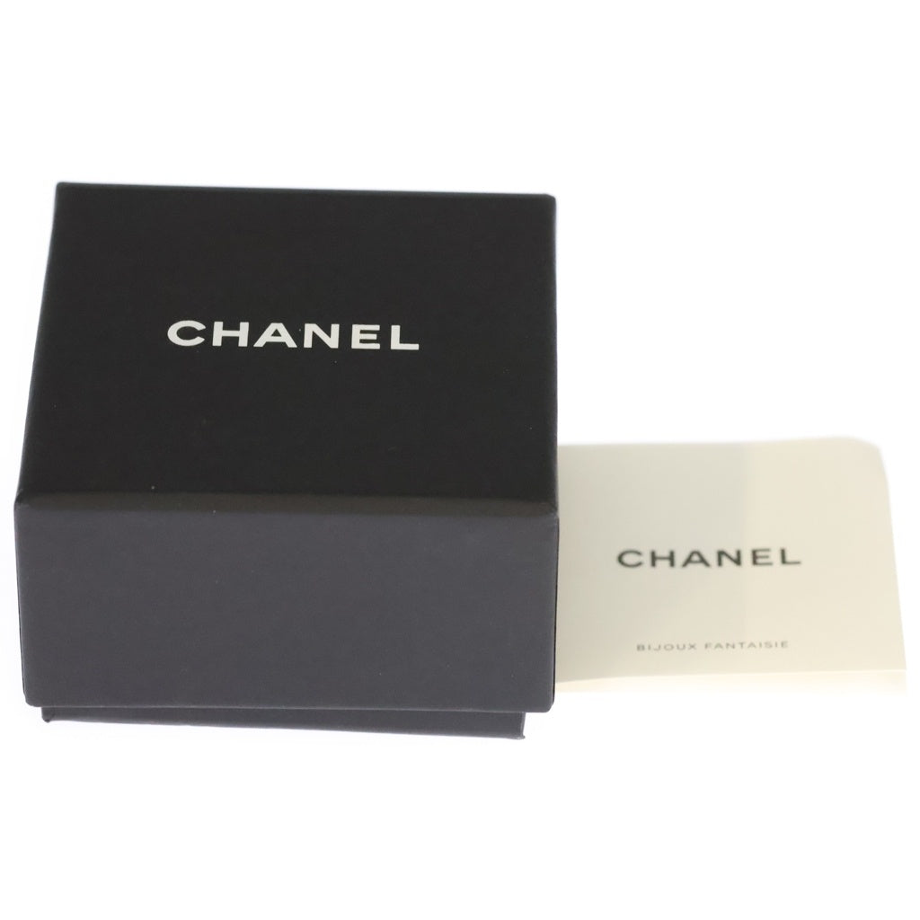 CHANEL(シャネル) ココマーク チェーンラインストーン GP レザー リング 指輪 B22S ゴールド レディース
