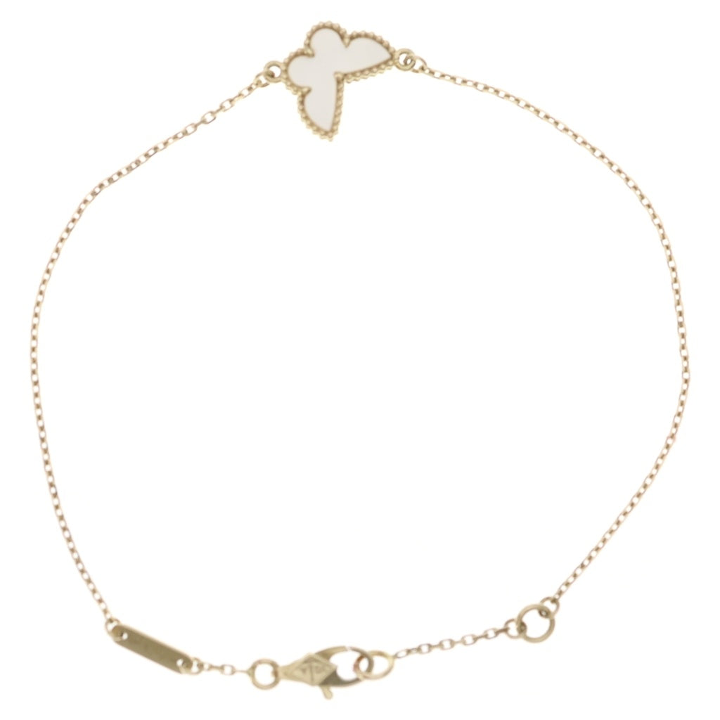 Van Cleef & Arpels(ヴァンクリーフアンドアーペル) スウィートアルハンブラ パピヨン マザーオブパール ブレスレット K18YG イエローゴールド VCARF69000