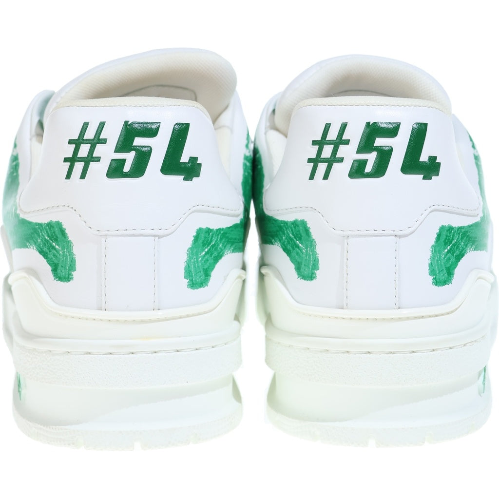 LOUIS VUITTON(ルイヴィトン) LV Trainer Sneaker トレイナー ローカットスニーカー シューズ ペイント グラフィティ ホワイト/グリーン LD0233