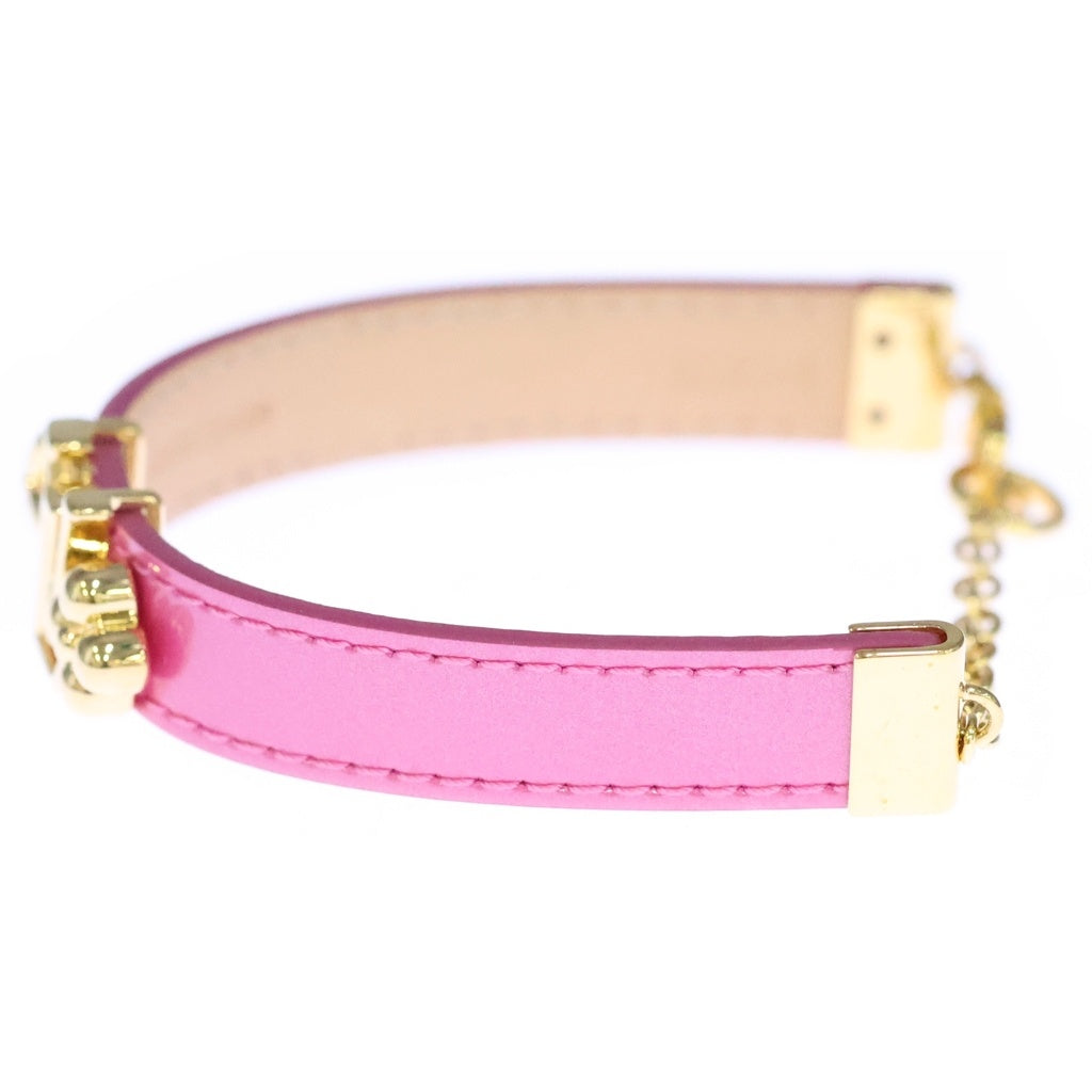 LOUIS VUITTON(ルイヴィトン) LVグラム ブレスレット パテント レザー パテント GP ゴールド/ピンク M8535 レディース