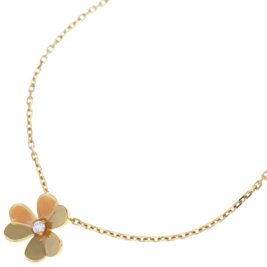 Van Cleef & Arpels(ヴァンクリーフアンドアーペル) フリヴォル スモール ペンダント 1PD ダイヤ Au750 K18PG ネックレス VCARPFBM00 ピンクゴールド レディース