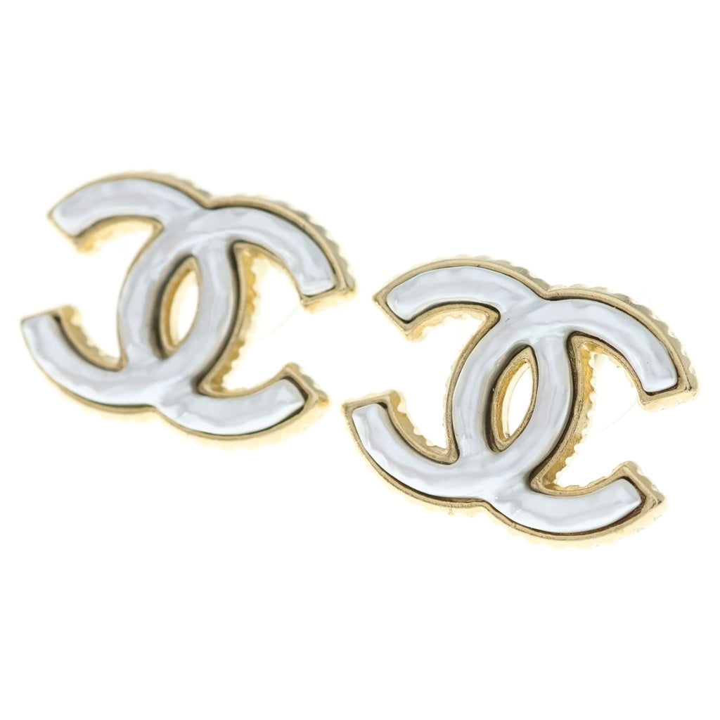 CHANEL(シャネル) ココマーク ピアス パール ホワイト×ゴールド レディース