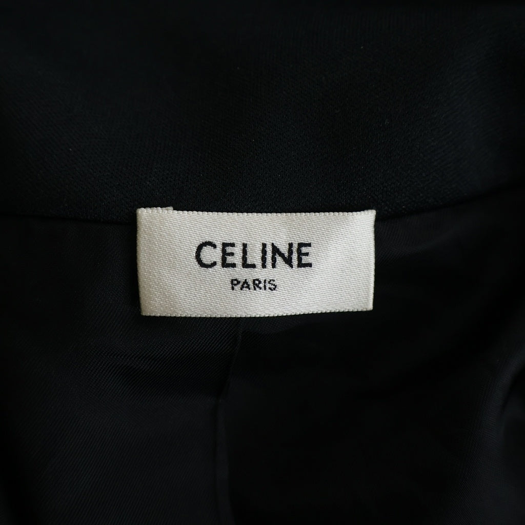 CELINE(セリーヌ) トリオンフ ロゴ ジャガード ポリエステル テックジャージ トラックジャケット ブルゾン #XS ブラック