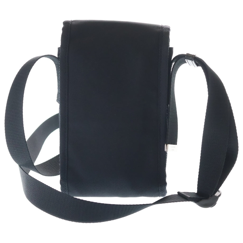 CELINE(セリーヌ) ロゴトレッキング モバイルポーチ ショルダーバッグ ナイロン ブラック レディース