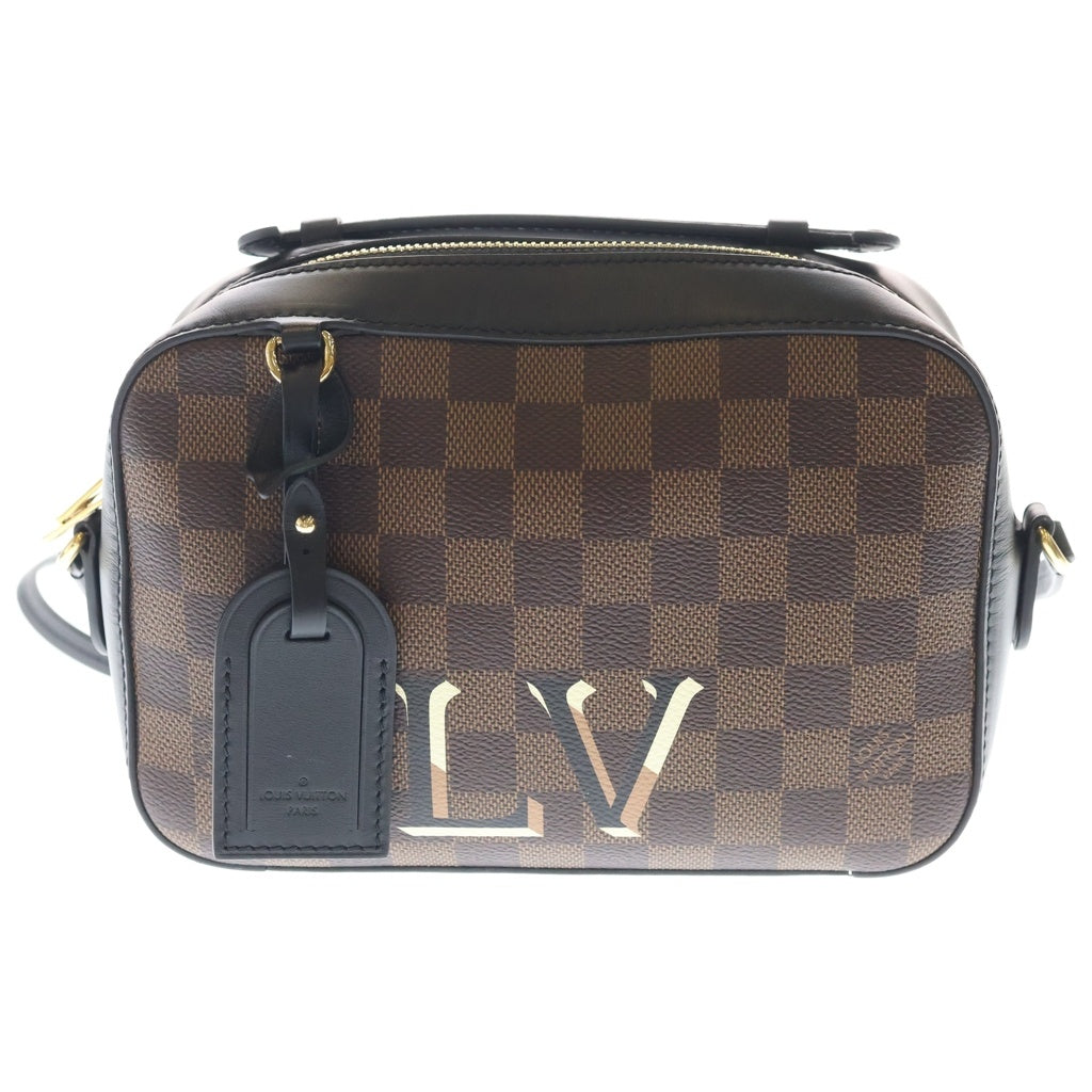 LOUIS VUITTON(ルイヴィトン) ダミエ サンタモニカ PVC レザー ショルダーバッグ ICタイプ ブラウン N40189 レディース