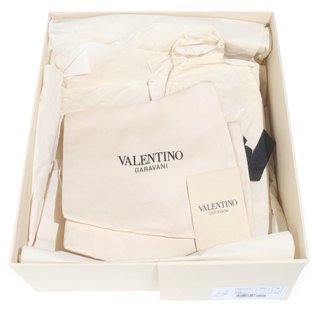 VALENTINO(ヴァレンティノ) ロックスタッズ ウェッジソールサンダル ベージュ×ゴールド レザー #36 LAZF952 レディース