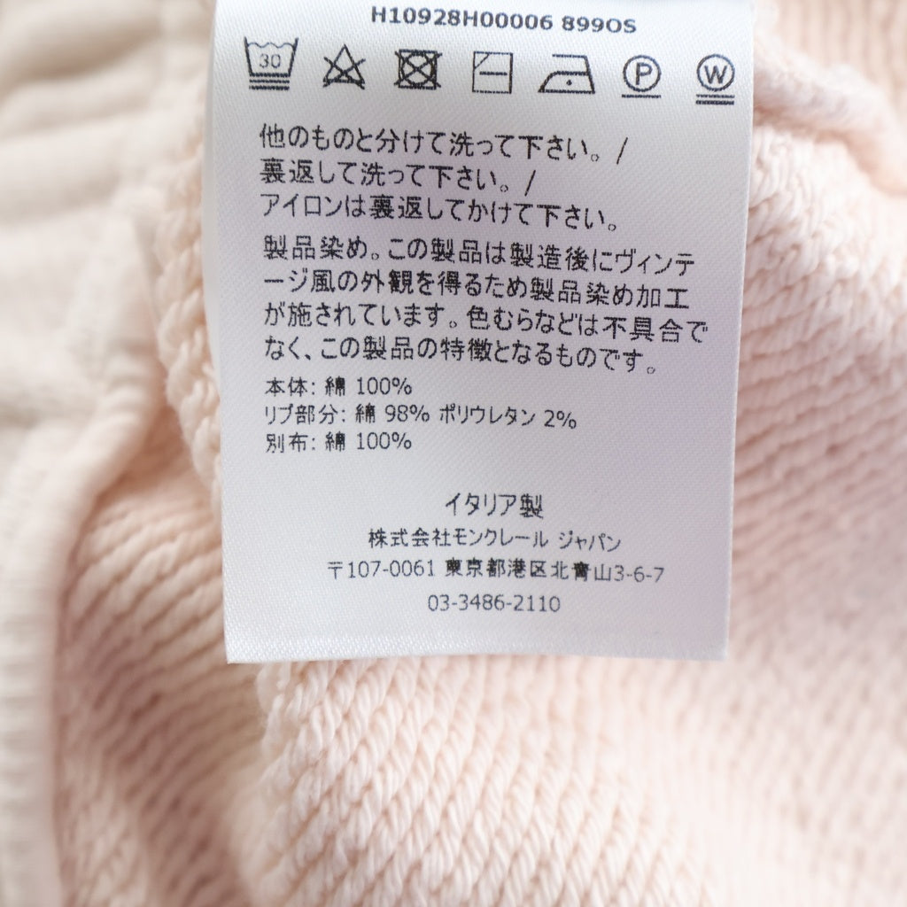 MONCLER(モンクレール) スウェットパンツ ベビーピンク コットン #M H10928H00006 899OS