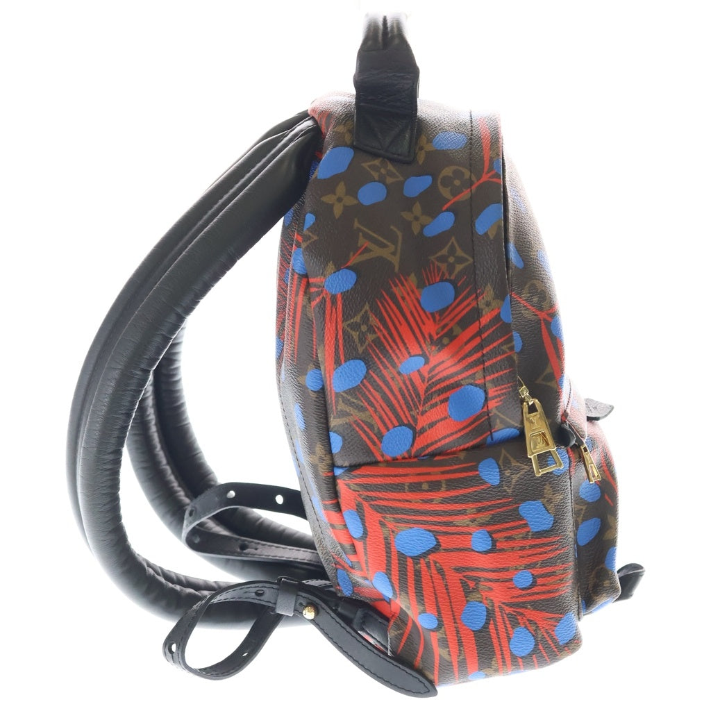 LOUIS VUITTON(ルイヴィトン) ジャングルドット パームスプリングスPM リュックサック バックパック ブラウン×レッド レザー×PVC M41980 ゴールド金具 レディース