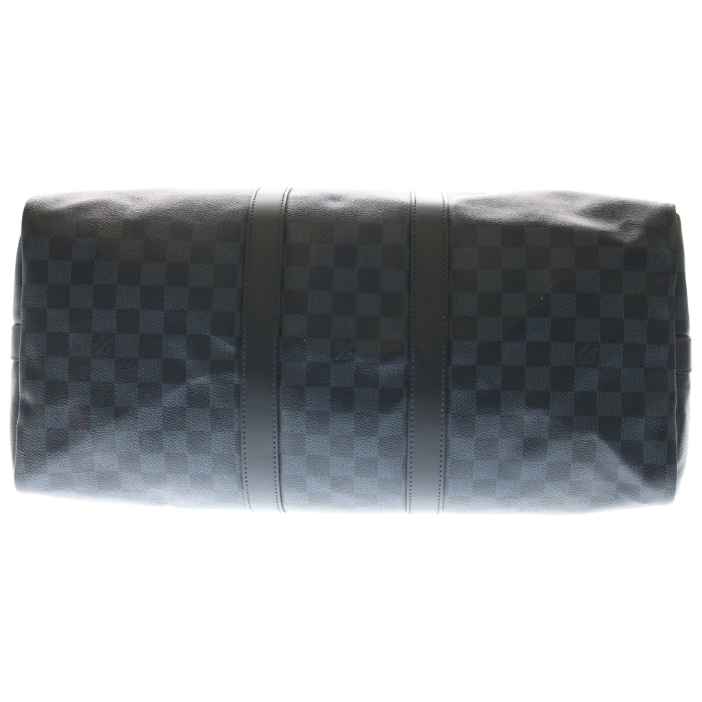 LOUIS VUITTON(ルイヴィトン) ダミエ コバルト・キーポル・バンドリエール 2WAYバッグ ハンドバッグ ボストンバッグ ショルダーバッグ ネイビー レザー×PVC N41349 シルバー金具