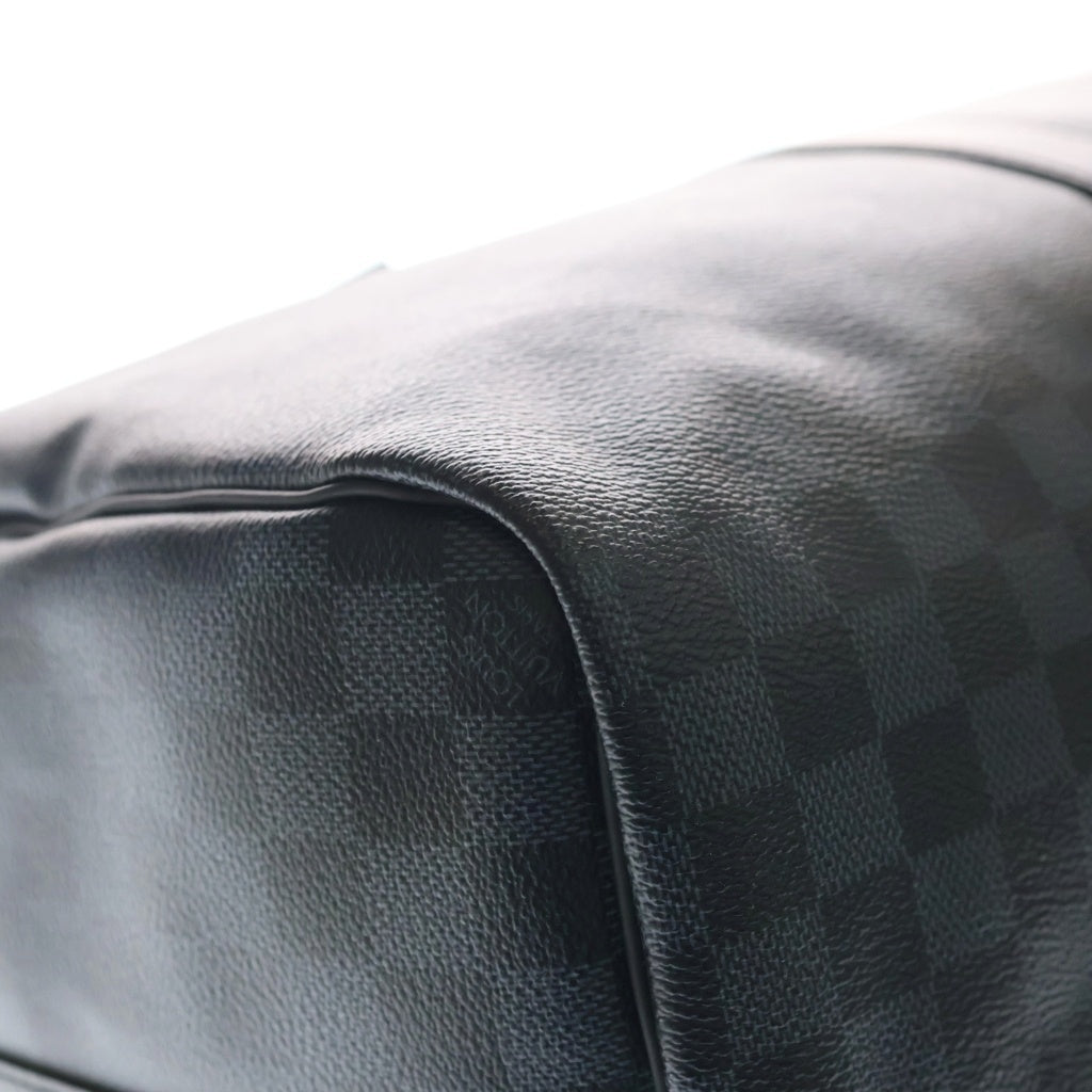 LOUIS VUITTON(ルイヴィトン) ダミエ コバルト・キーポル・バンドリエール 2WAYバッグ ハンドバッグ ボストンバッグ ショルダーバッグ ネイビー レザー×PVC N41349 シルバー金具