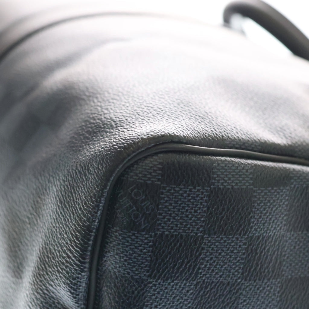 LOUIS VUITTON(ルイヴィトン) ダミエ コバルト・キーポル・バンドリエール 2WAYバッグ ハンドバッグ ボストンバッグ ショルダーバッグ ネイビー レザー×PVC N41349 シルバー金具