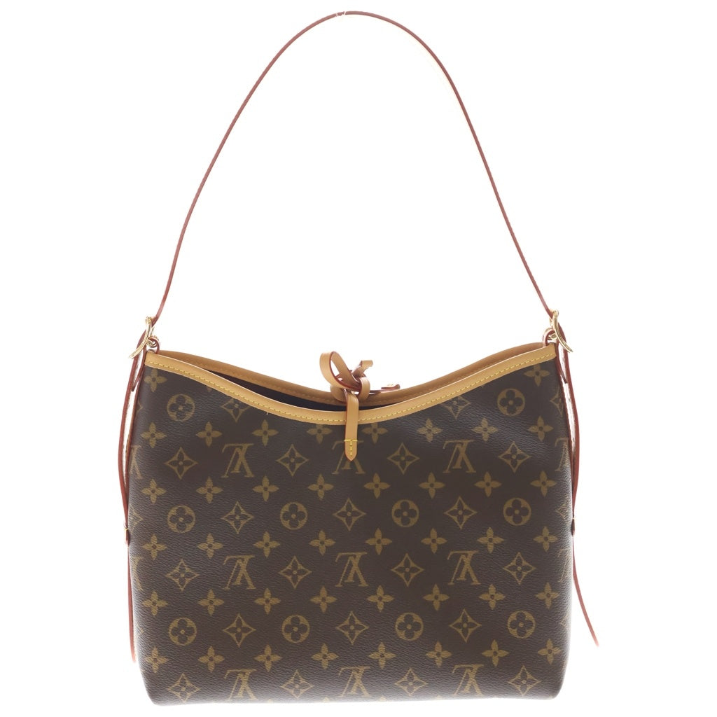 LOUIS VUITTON(ルイヴィトン) モノグラム キャリーオール NM PM PVC レザー ショルダーバッグ ブラウン M4620 レディース