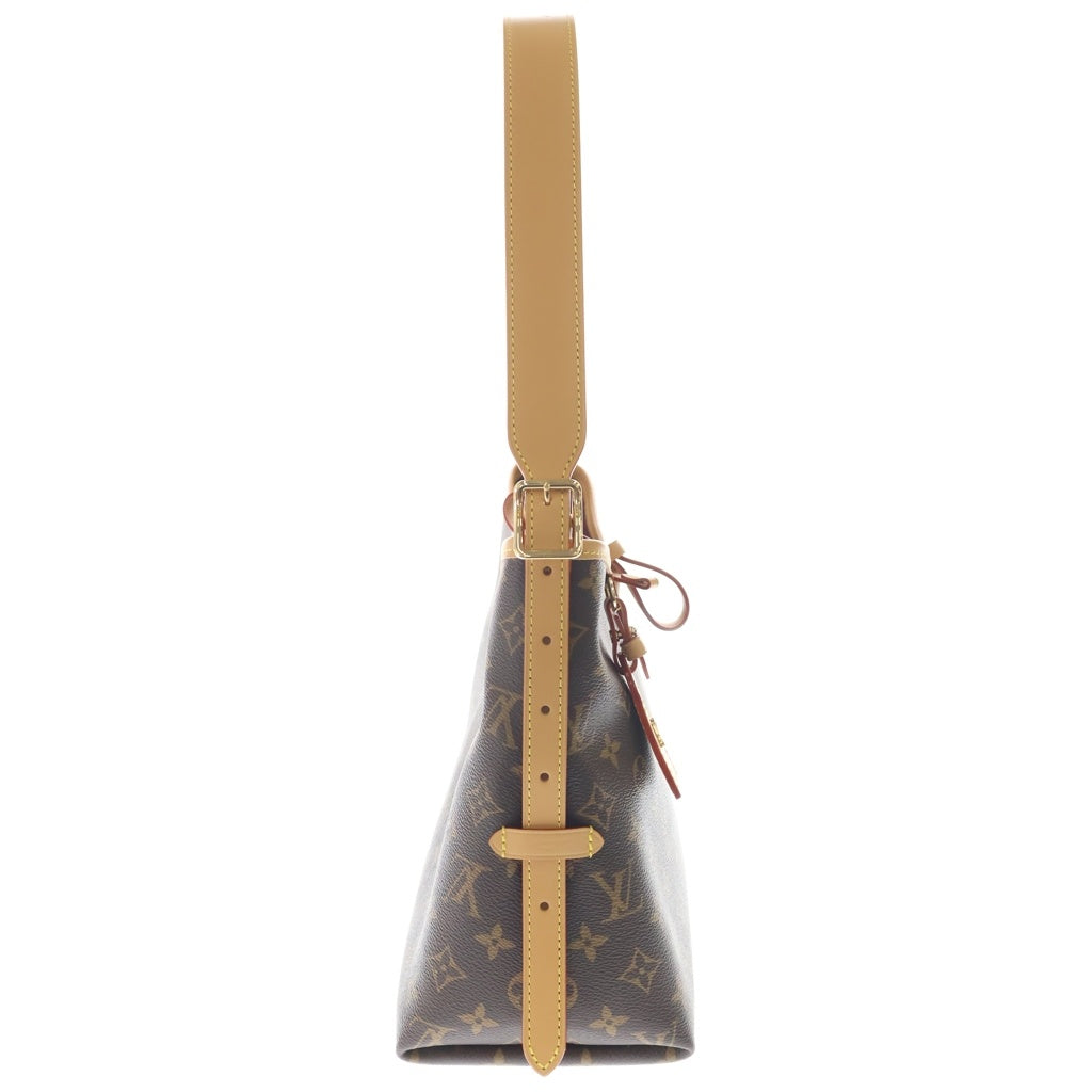 LOUIS VUITTON(ルイヴィトン) モノグラム キャリーオール NM PM PVC レザー ショルダーバッグ ブラウン M4620 レディース