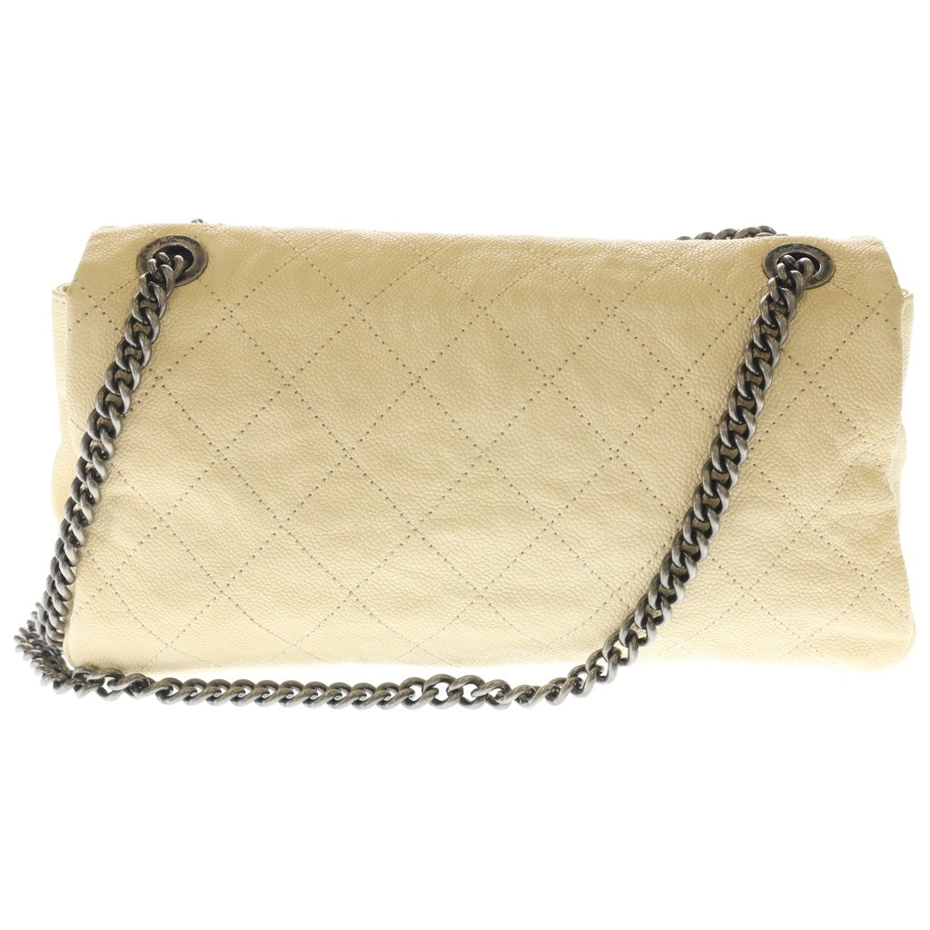 CHANEL(シャネル) マトラッセ インザミックス チェーンショルダーバッグ ベージュ キャビアスキン SV金具 15680357 レディース