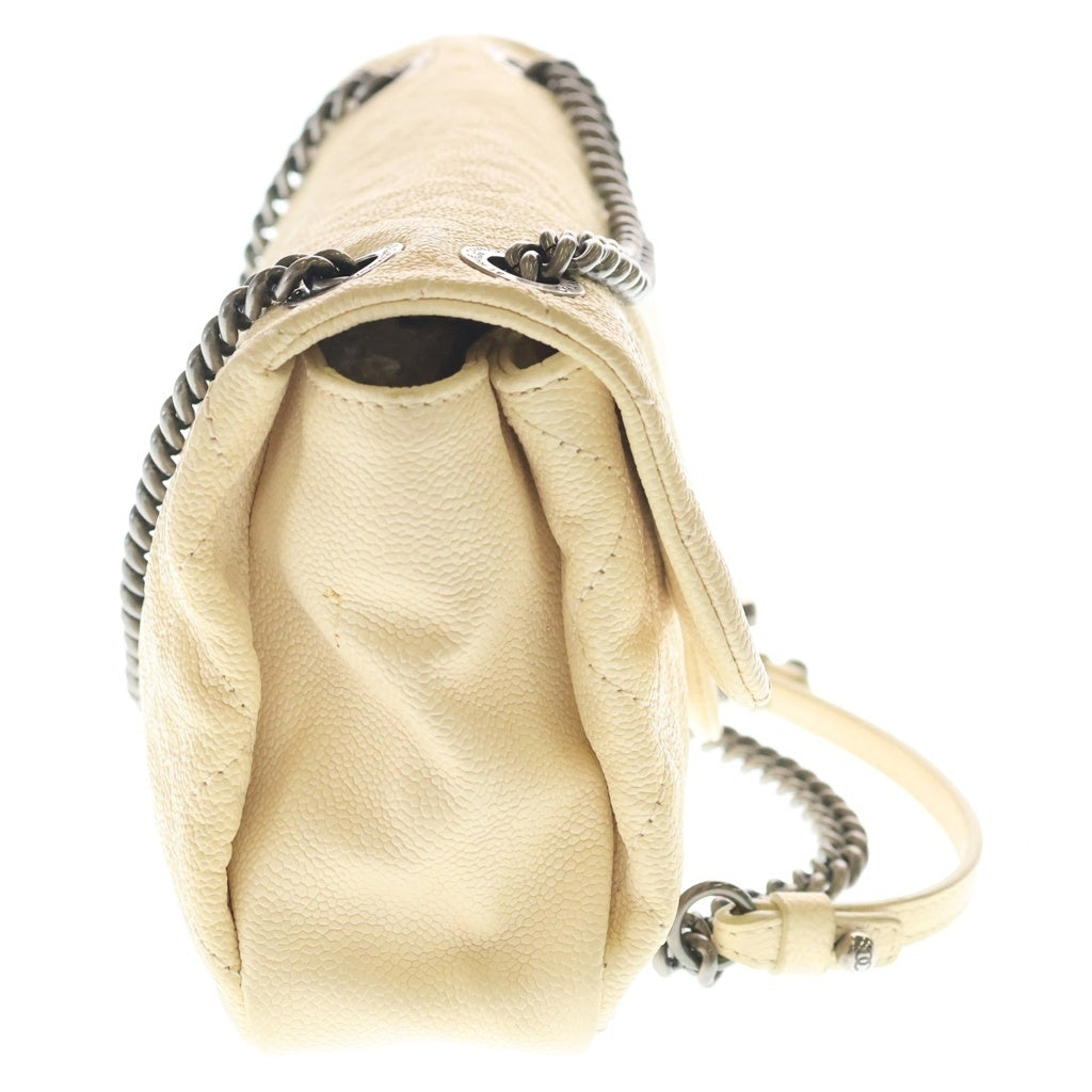 CHANEL(シャネル) マトラッセ インザミックス チェーンショルダーバッグ ベージュ キャビアスキン SV金具 15680357 レディース
