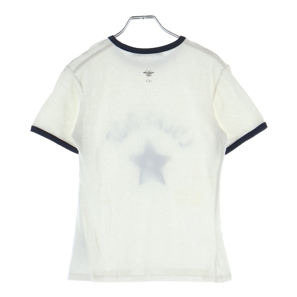 Christian Dior(クリスチャンディオール) ■LUCKY DIOR Tシャツ #XS ホワイト×ネイビー 253T40A4403 レディース