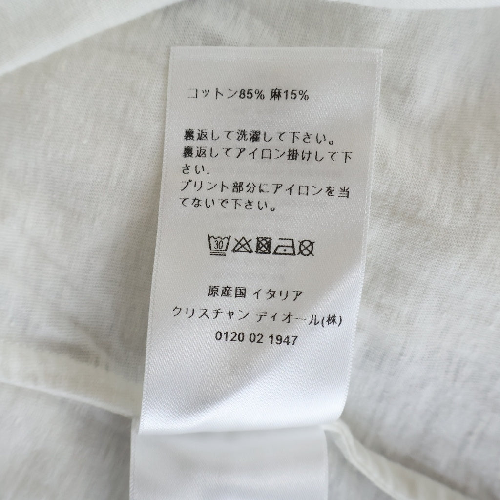 Christian Dior(クリスチャンディオール) ■LUCKY DIOR Tシャツ #XS ホワイト×ネイビー 253T40A4403 レディース