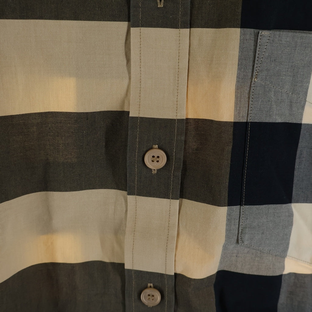 BURBERRY(バーバリー) メガチェック 長袖コットンシャツ レギュラーカラー ベージュ 8010213