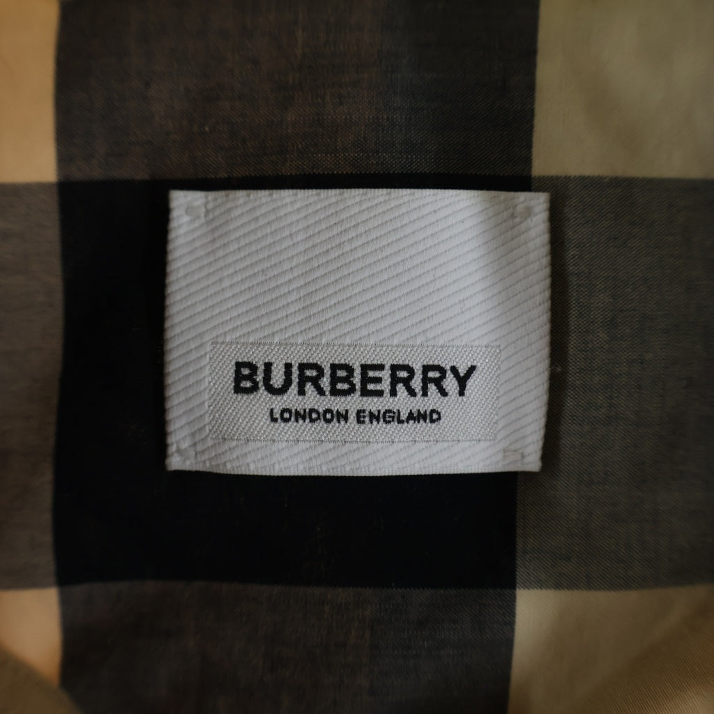 BURBERRY(バーバリー) メガチェック 長袖コットンシャツ レギュラーカラー ベージュ 8010213