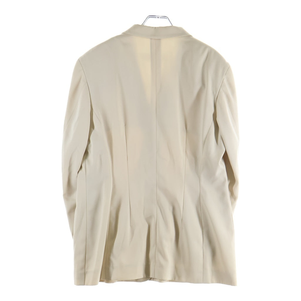 JIL SANDER(ジルサンダー) アセテート ビスコース ダブルブレスト テーラードジャケット ベージュ レディース