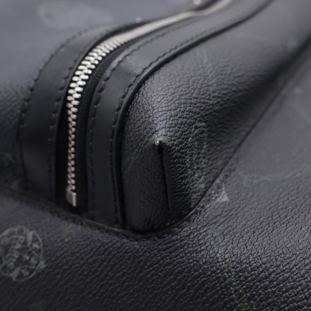 Berluti(ベルルッティ) エクスプローラー ミディアムバックパック リュックサック ブラック×ピンク レザー シルバー金具 レディース