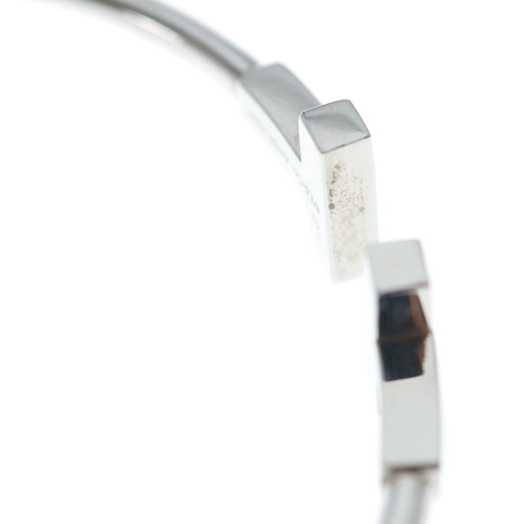 TIFFANY & Co.(ティファニー) Tワイヤー ブレスレット 18Pダイヤ ミディアム バングル ブレスレット K18WG ホワイトゴールド レディース