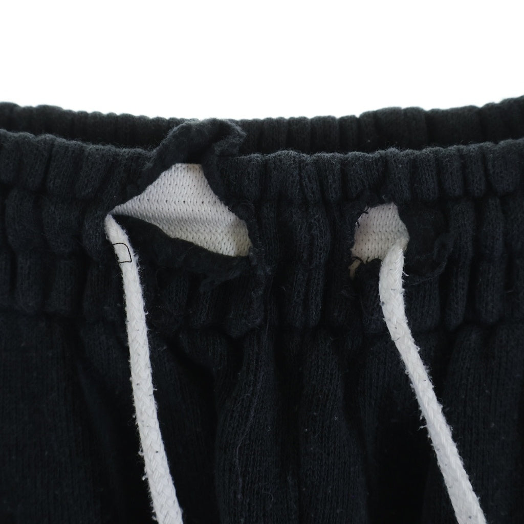 Hanes(ヘインズ) 80-90s VINTAGE apple アップル ロゴプリントスウェットパンツ ジョガーパンツ ドローストリング 裾リブ コットン アクリル ヴィンテージ ブラック