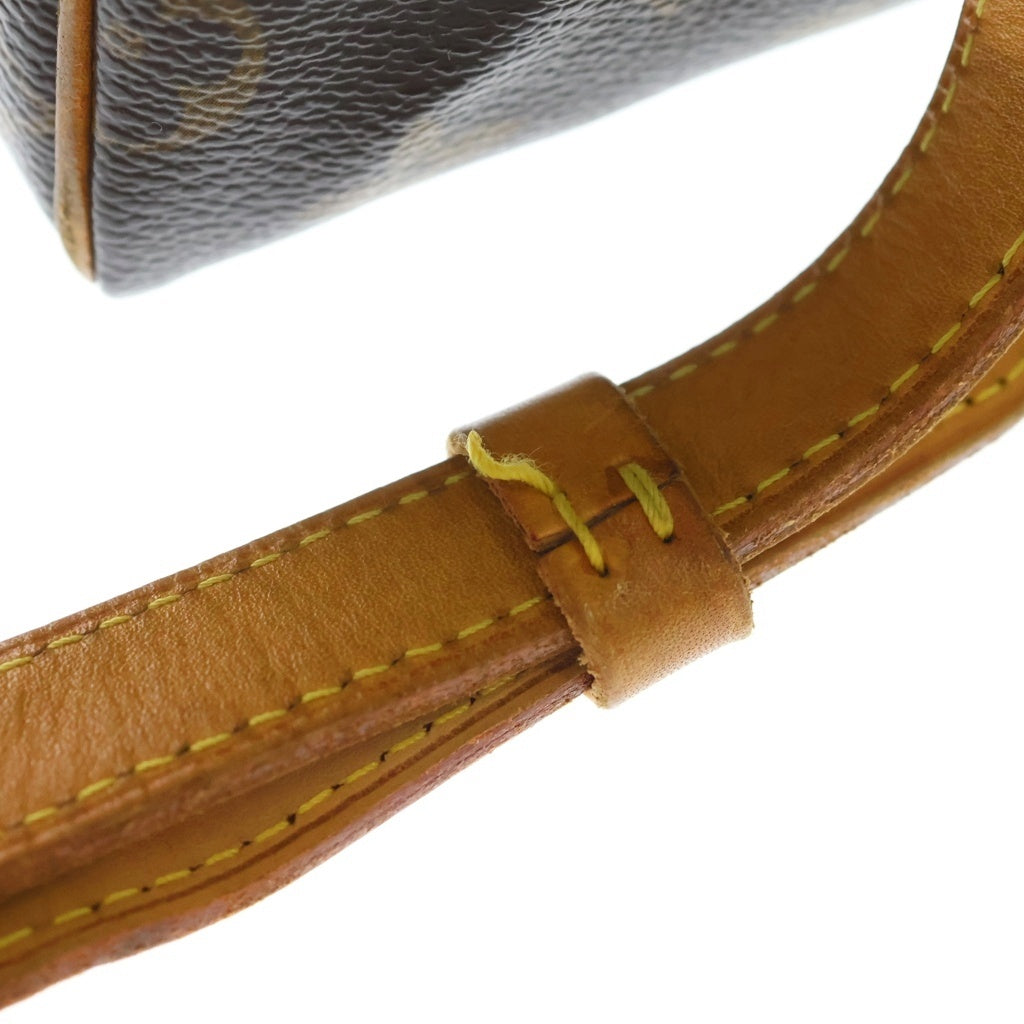LOUIS VUITTON(ルイヴィトン) モノグラム ヴィバシテPM ショルダーバッグ ミニバッグ ブラウン レザー×PVC M51165 ゴールド金具 レディース