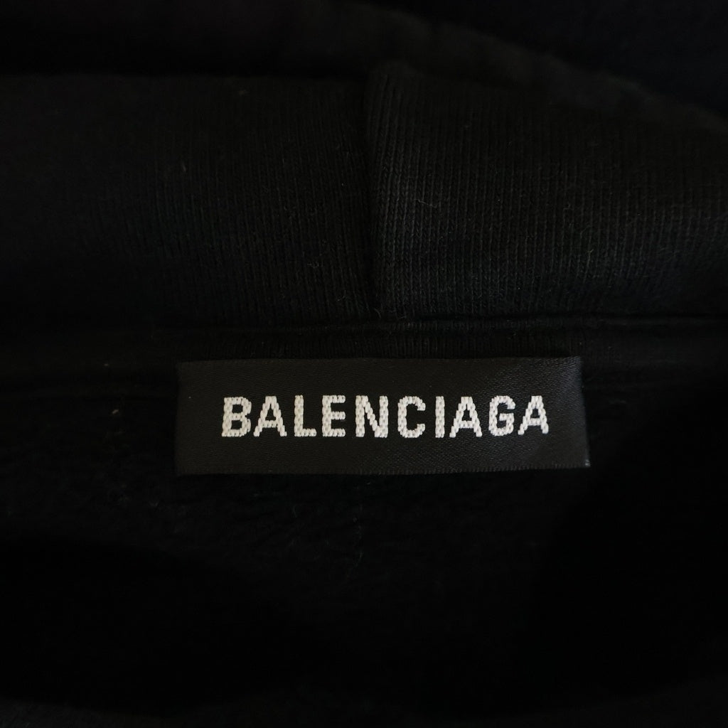 BALENCIAGA(バレンシアガ) フロントロゴパーカー フーディー ブラック #XS 570811