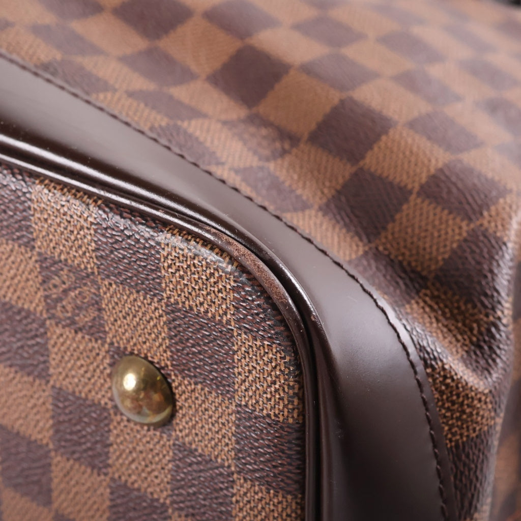 LOUIS VUITTON(ルイヴィトン) ダミエ ウエストエンドPM 2WAYハンドバッグ ショルダーバッグ ブラウン レザー×PVC N41130 ゴールド金具 レディース