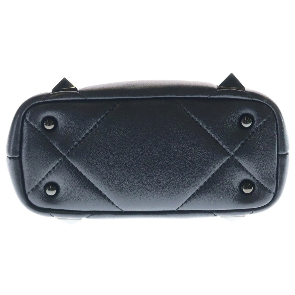 VALENTINO(ヴァレンティノ) カラヴァーニ ローマンスタッズ レザー 2WAY ハンドバッグ ショルダーバッグ ブラック レディース