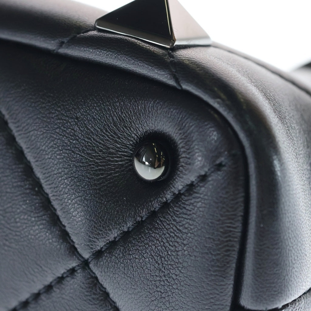 VALENTINO(ヴァレンティノ) カラヴァーニ ローマンスタッズ レザー 2WAY ハンドバッグ ショルダーバッグ ブラック レディース